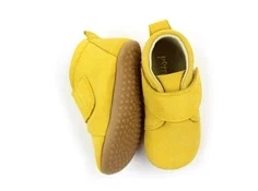 Pom Pom hjemmesko yellow ruskind